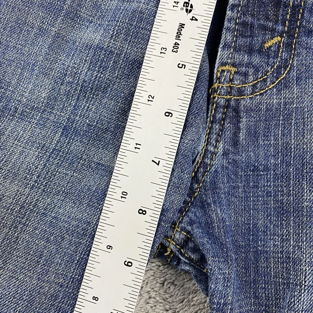 Levis 569 Loose Straight Jeans Youth 10 Slim 23x25 Blue Mid Rise Medium Wash VTG